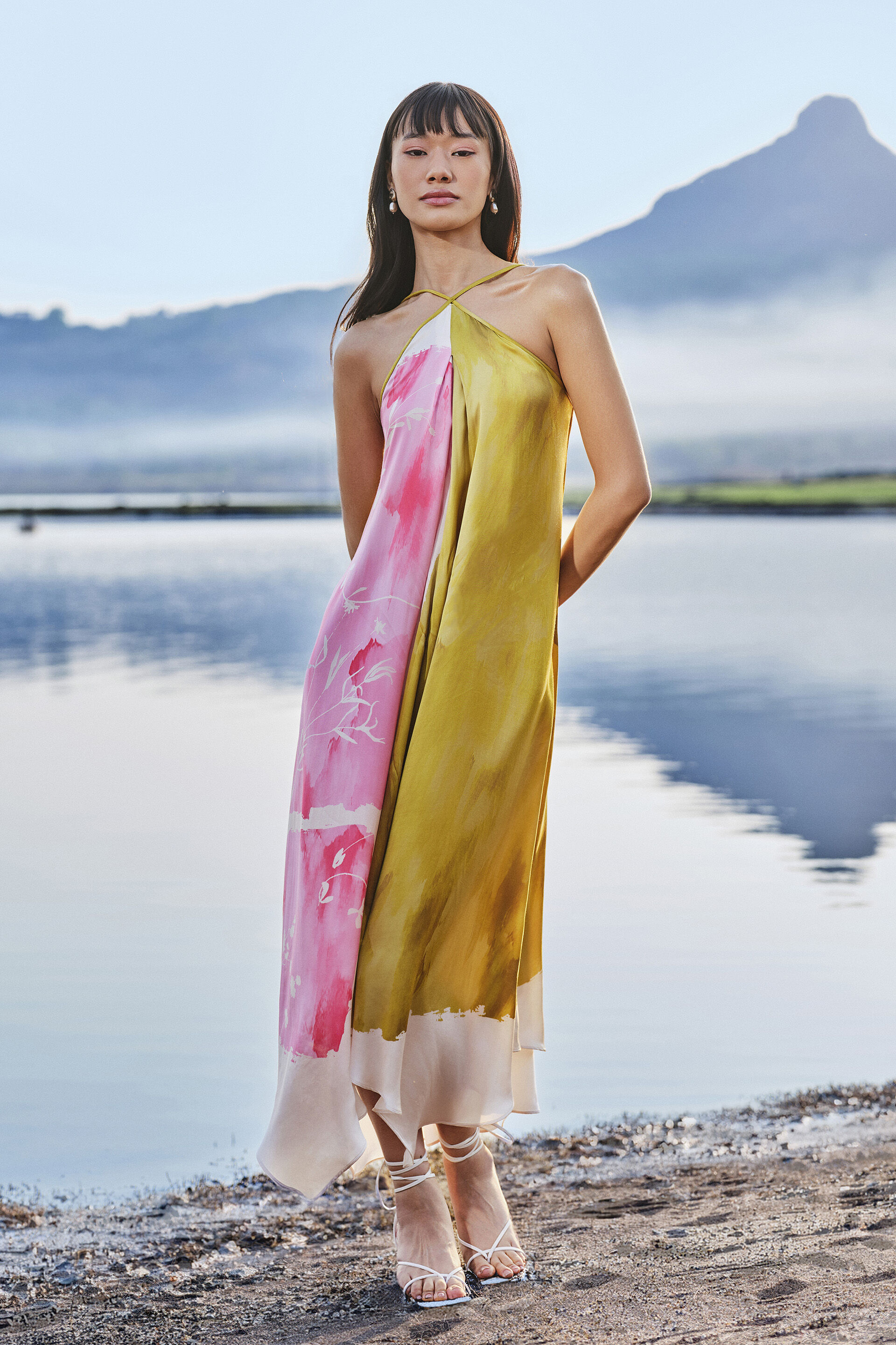 Effie Modal Dress, Green, image 2